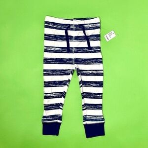 Koala Baby Blue and White Stripe Bottoms 12/18M